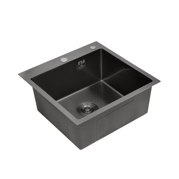 Кухонная мойка Kroner KRP Schwarze - 4545HM PVD (3.0/1.0 мм) CV033856 фото