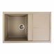 Гранитная мойка для кухни Platinum 7950 Selena матовий Титан 40379 фото 1