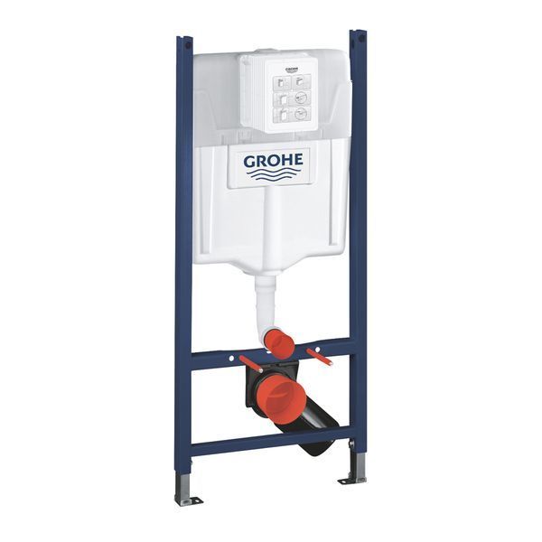 Комплект 4 в 1: Инсталляция GROHE Solido 3 в 1 3884966Q + Унитаз безободковый Kroner Harz WHI493736 RIMLESS с сиденьем Slim Duroplast / Soft-close / Quick relase KH493736WHIR (3884966KH493736) CV033601 фото