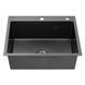 Комплект кухонной мойки Kroner KRP Schwarze 60х50HM PVD ST07 Grafite SL43877 фото 4