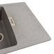 Гранітна мийка для кухні Platinum 6250 ZIRKONE матовий сірий 41594 фото 3