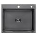 Комплект кухонной мойки Kroner KRP Schwarze 60х50HM PVD ST06 nero SL43758 фото 2