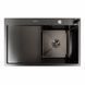 Кухонна мийка CM 78*50 R чорна PVD Platinum Handmade (круглий сифон 3,0/0,8) 45906 фото 1