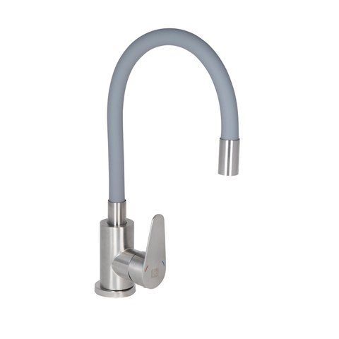 Змішувач для кухні Lidz Vida 015F3 з гнучким виливом (k35) LDVID015F3GRE43356 Grey SD00049479 фото