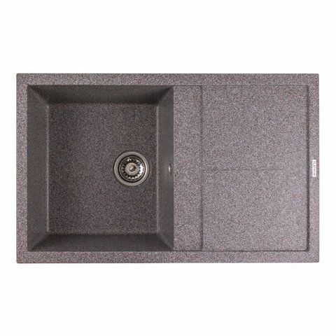 Гранитная мойка для кухни Platinum 7950 Selena матовая Микс 4019 фото