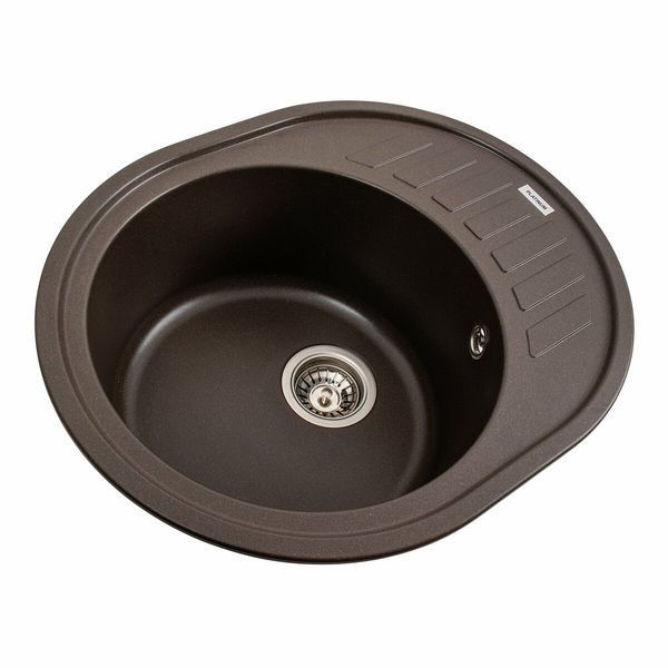 Гранитная мойка для кухни Platinum 6250 SOUL матовая Темная скала 3096 фото