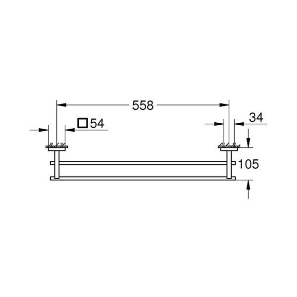 Тримач для рушників Grohe QuickFix Start Cube 41104000 CV034626 фото