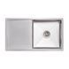 Мойка для кухни интегрированная Lidz Handmade H7844 (LDH7844LBRU35388) Brushed Steel 3,0/0,8 мм SD00041492 фото 1