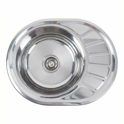 Кухонная мойка из нержавеющей стали Platinum ПОЛИРОВКА 5745 (0,8/180 мм) 11617 фото