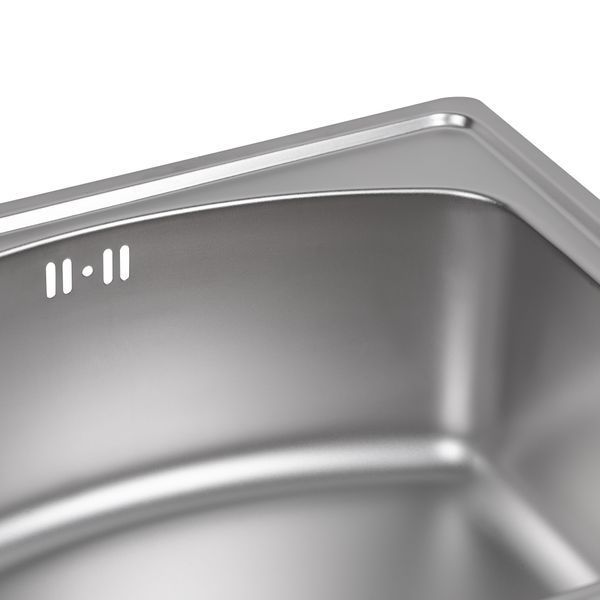 Кухонная мойка Qtap 4842 0,8 мм Satin (QT4842SAT08) SD00044183 фото