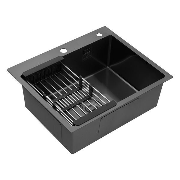 Комплект кухонной мойки Kroner KKRP 6050HM PVD Lazio ST43357 фото