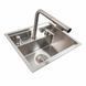 Кухонная мойка CM 47*38 скрытая нержавейка Platinum Handmade + смеситель 44554 фото 1