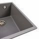 Гранитная мойка для кухни Platinum ROXY 3744 матовая Серый муссон 49030 фото 3