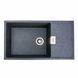 Гранитная мойка для кухни Platinum 8650 DIAMOND матовая (графит) 39819 фото 1