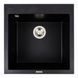 Гранитная мойка для кухни Platinum GALAX 5050 матовая Черный металлик 51270 фото 1
