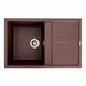 Гранитная мойка для кухни Platinum 7950 Selena матовая Мокко 4020 фото 1