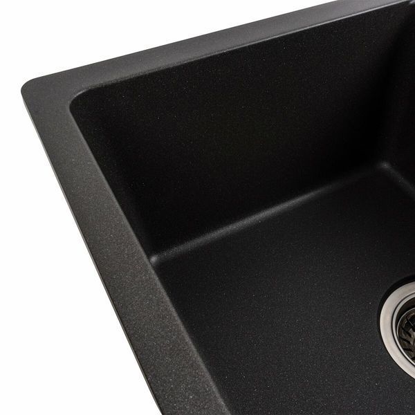Гранитная мойка для кухни Platinum ZIRKONE 6250 матовая Морион 48897 фото