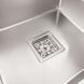 МОЙКА PLATINUM HANDMADE НSB 450X450X220 НЕРЖАВЕЙКА (КВАДРАТНЫЙ СИФОН.3,0/1,0) 45*45 фото 4