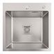 МОЙКА PLATINUM HANDMADE НSB 450X450X220 НЕРЖАВЕЙКА (КВАДРАТНЫЙ СИФОН.3,0/1,0) 45*45 фото 1