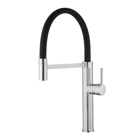 Смеситель для кухни с гибким изливом Pllen&oacute; Lazio BLK15 spazzolato ST430015 фото