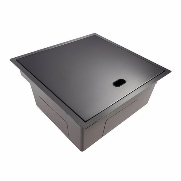 Кухонна мийка CM 50*50 прихована PVD чорна Platinum Handmade (змішувач в комплекті) 47080 фото