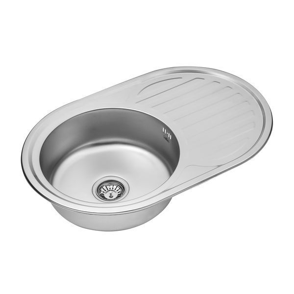 Кухонна мийка Kroner KRP Satin - 7750 (0.8 мм) CV022788 фото