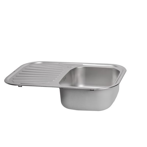 Кухонна мийка Qtap 7448 0,8 мм Satin (QT7448SAT08) SD00044185 фото