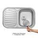 Кухонна мийка Qtap 7448 0,8 мм Satin (QT7448SAT08) SD00044185 фото 3