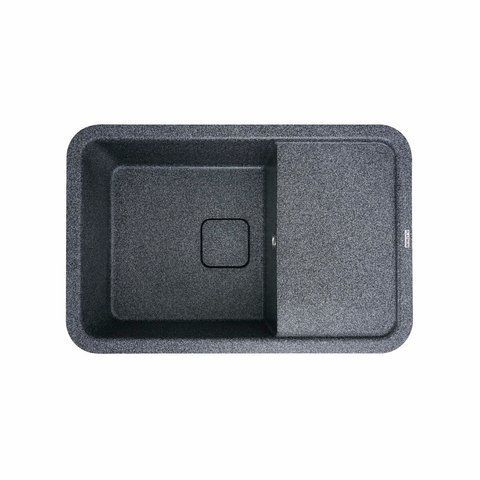 Гранитная мойка для кухни Platinum 7850 CUBE матовая Графит 3164 фото