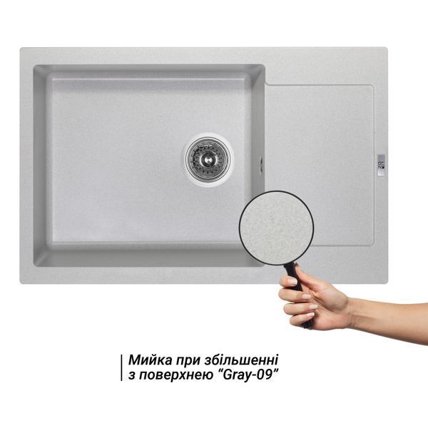 Кухонная мойка Lidz 781x510/200 GRA-09 (LIDZGRA09781510200) SD00044540 фото