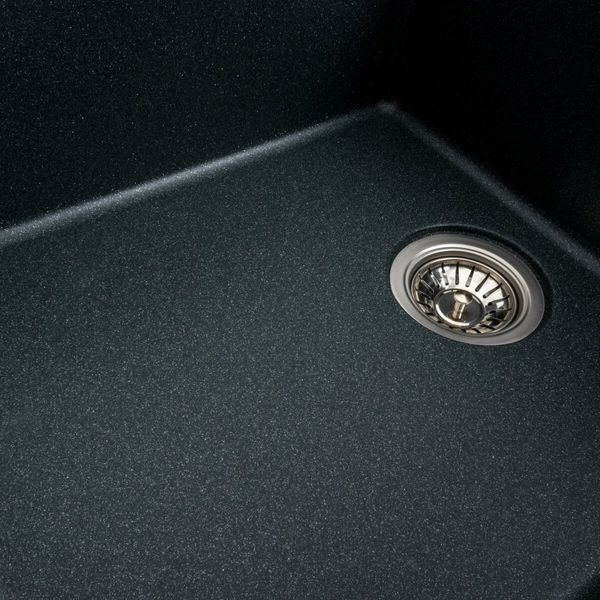 Гранітна мийка для кухні Platinum 7850 ROMA матова (антрацит) 48974 фото