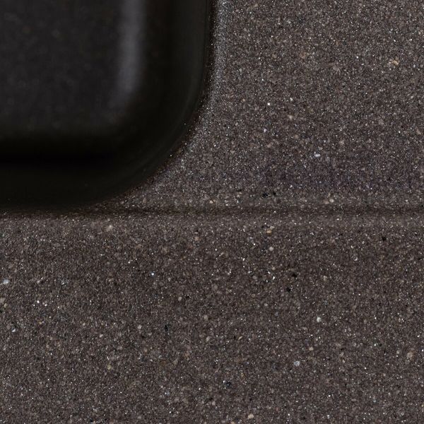 Гранитная мойка для кухни Platinum 6250 ZIRKONE матовая Темная скала 49333 фото