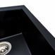 Гранітна мийка для кухні Platinum SOKIL 4150 матова Чорна 48719 фото 4