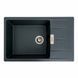 Гранітна мийка для кухні Platinum 7850 ROMA матова (антрацит) 48974 фото 1