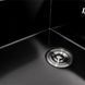 Кухонна мийка скляна CM 78*50 PVD Platinum Handmade чорна 47099 фото 3
