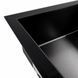 Кухонна мийка скляна CM 78*50 PVD Platinum Handmade чорна 47099 фото 2