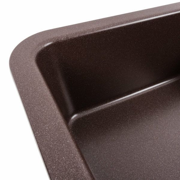 Гранитная мойка для кухни Platinum 7850 CUBE матовая Мокко 3176 фото
