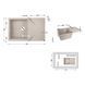 Кухонна мийка Lidz 790x495/230 MAR-07 (LIDZMAR07790495230) SD00039804 фото 6