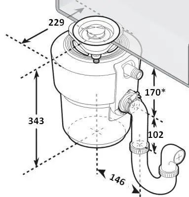 Подрібнювач харчових відходів In-Sink-Erator Model Evolution 250 143 фото