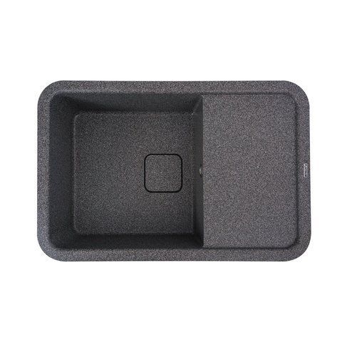 Гранитная мойка для кухни Platinum 7850 CUBE матовая Микс 3172 фото