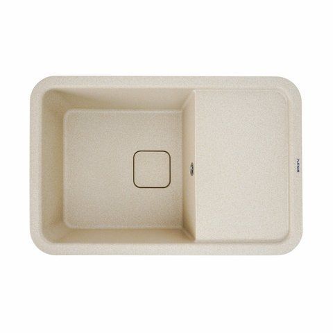 Гранитная мойка для кухни Platinum 7850 CUBE матовая Сафари 3184 фото