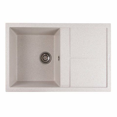 Гранитная мойка для кухни Platinum 7950 Selena матовая Топаз 4026 фото