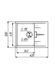 Гранитная мойка для кухни Platinum ZIRKONE 6250 матовая Черный металлик 48976 фото 5