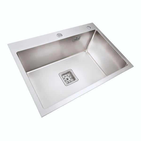 Мийка Platinum Handmade HSB 650х450х230 нержавійка (квадратний сифон 3,0/1,0) 37671 фото