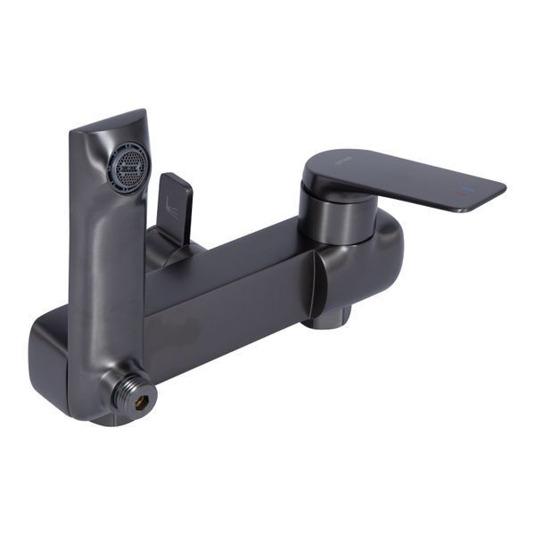 Душова система універсальна Qtap Vlasta New на три споживача (з виливом) QTVLA111GMB45651 Gunmetal Black PVD SD00051775 фото