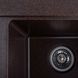 Гранітна мийка для кухні Platinum 7850 HARMONY матова Шоколад 3751 фото 5