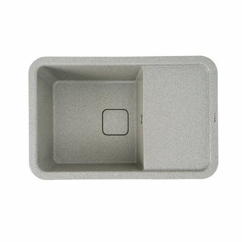 Гранитная мойка для кухни Platinum 7850 CUBE матовая Серая 3188 фото
