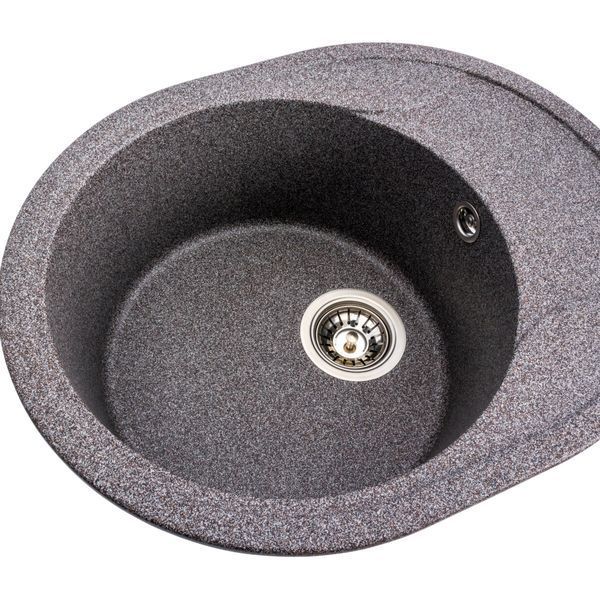 Гранитная мойка для кухни Platinum 5847 ONYX матовая (микс) 38969 фото