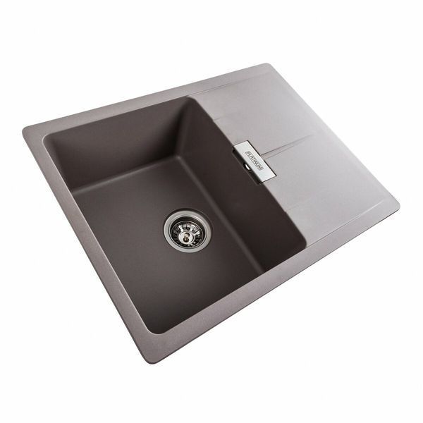 Гранітна мийка для кухні Platinum 6250 ZIRKONE матова Дюна 41581 фото