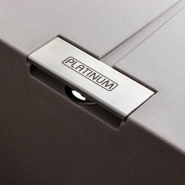 Гранітна мийка для кухні Platinum 6250 ZIRKONE матова Дюна 41581 фото